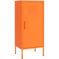 vidaXL Opbergkast 42,5x35x101,5 cm staal oranje