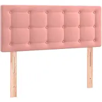 vidaXL Hoofdbord 80x5x78/88 cm fluweel roze