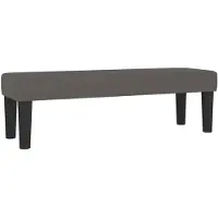 vidaXL Bankje 100x30x30 cm kunstleer grijs