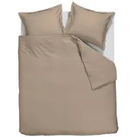 Ambiante Satin Uni dekbedovertrek - Lits-Jumeaux - 240x200/220 cm - Taupe