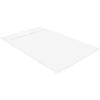 Luca Varess Dandy douchebak 140 x 90 cm composietmarmer mat wit rock structuur