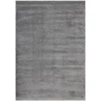 Muratap Velvet soft laagpolig effen vloerkleed fluweel zilver grijs- 200x290 cm
