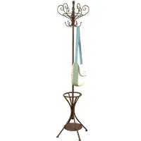 Clayre & Eef Kapstok Staand 180 cm Bruin Ijzer Kapstok Bruin Kapstok
