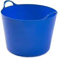 Whitefurze Flexibele emmer - 39 liter - Kunststof - Blauw - 43 x 49 x 37 cm - Wasmanden