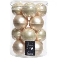 Décoris 140710 Kerstballen Glas Mix - 16 Stuks