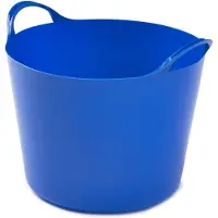 Whitefurze Flexibele emmer - 14 liter - Kunststof - Blauw - 32 x 36 x 25 cm - Wasmanden