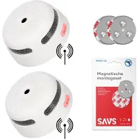 X-Sense XS01-W Rookmelder 2-pack + SAVS Montageset