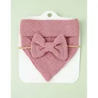 HANDMADE zeverslab - bandana - baby - haarband - set - cadeau - origineel - kraamcadeau - feestdagen - geboorte