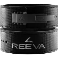 Reeva Lifting Belt van Carbon Leer - Verstelbare RVS Gesp - 13 mm - XL