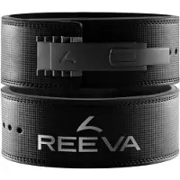 Reeva Lifting Belt van Carbon Leer - Verstelbare RVS Gesp - 13 mm - S