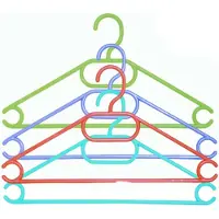 Spirella MSV Kledinghangers voor kinderen - kunststof - set 24x stuks - multi kleuren - 34 cm - Kledinghangers