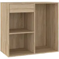vidaXL Cosmeticakast 80x40x75 cm bewerkt hout sonoma eikenkleurig