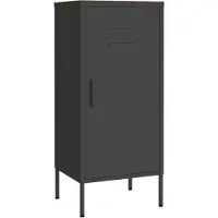 vidaXL Opbergkast 42,5x35x101,5 cm staal antracietkleurig