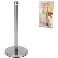Gerimport Keukenrollen houder rvs zilver kleurig 34 cm - Keukenrolhouders