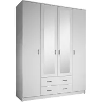 Meubella Kledingkast wit 160x52x204 Garderobekast
