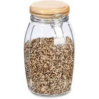 Zeller Weckpotten/inmaakpotten - 1.85L - glas - met beugelsluiting - D13 x H23 cm - Weckpotten