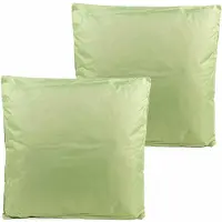 Anna's Collection buitenkussens - 2x - mintgroen - 60 x 60 cm - Sierkussens