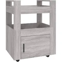 vidaXL Keukentrolley 60x45x80cm bewerkt hout grijs sonoma eikenkleurig