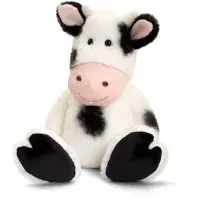 Keel Toys Pluche knuffel dier koe 25 cm - Knuffel boederijdieren