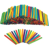 Colorations gekleurde houten knutselstokjes, 1000st.