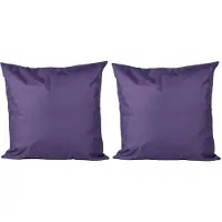 Anna's Collection 2x Bank/sier kussens voor binnen en buiten in de kleur paars 45 x 45 cm - Sierkussens