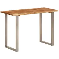 vidaXL Eettafel 110x50x76 cm massief acaciahout