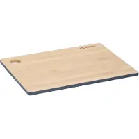 Alpina Set van 1x stuks snijplanken blauwe rand 23 x 30 cm van bamboe hout - Snijplanken