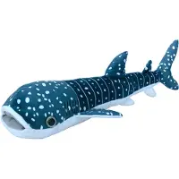 Nature Planet pluche walvishaai knuffeldier - zwemmend - 60 cm - Knuffel zeedieren