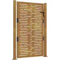 vidaXL Poort vierkant 100x150 cm cortenstaal