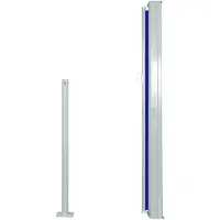 vidaXL Windscherm uittrekbaar 120x300 cm blauw