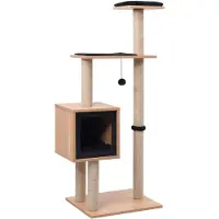 vidaXL Kattenkrabpaal met sisal krabmat 123 cm