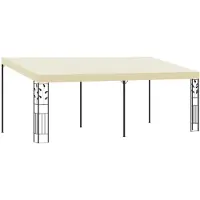vidaXL Wandprieel 6x3x2,5 m crème