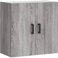 vidaXL Wandkast 60x31x60 cm bewerkt hout grijs sonoma eikenkleurig