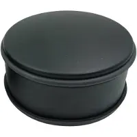 Gardalux Deurstopper | 6 cm x Ø 12 cm (Staal, Rubber, Zwart)