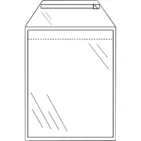 Cleverpack - Envelop akte B4 245x350mm zelfkl. transp. 50 stuks