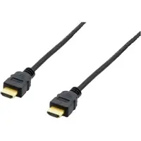 Equip 119374 HDMI-kabel HDMI Aansluitkabel HDMI-A-stekker 15.00 m Zwart Vergulde steekcontacten