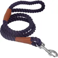 Nobleza Hondenriem Touw - 120 cm - 1,5 cm Breed - Stevige Uitlaatriem - Looplijn voor Middelgrote Honden - Blauw