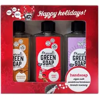 Marcel's Green Soap Geschenkset Handzeep Argan & Oudh, Sandelhout & Kardemon, Lavender & Rosemary 3x 250ml