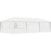 vidaXL Partytent met zijwanden professioneel 90 g/m² 4x9 m wit