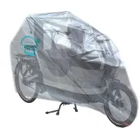 CUHOC Bakfietshoes geschikt voor Gazelle Makki Load - Zilver - Beschermhoes bakfiets - DIAMOND label - Bakfiets Hoes