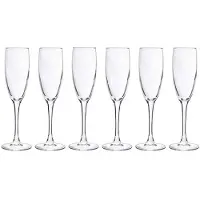 Cosy & Trendy 6x Champagne glazen 190 ml - Champagneglazen