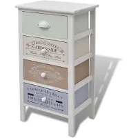 Super Merchant Armoire de rangement en style français 4 tiroirs Bois
