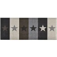 vidaXL Keukenmat wasbaar Stars 60x180 cm