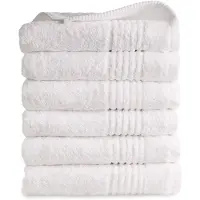 Seashell Handdoek Supreme 650 GSM - 100% Egyptisch Katoen - 6 stuks - 50x100 - wit