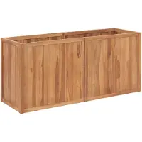 vidaXL Tuinverhoger, 150 x 50 x 70 cm, massief teakhout