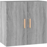 vidaXL Wandkast 60x30x60 cm bewerkt hout grijs sonoma eikenkleurig
