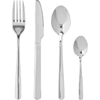 HEMA 16-delige bestekset valencia (zilver)