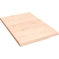 vidaXL Wastafelblad 40x60x2 cm onbehandeld massief hout