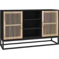vidaXL Dressoir, zwart, 105x30x65 cm, houtvezel