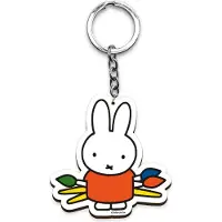 Mtday Sleutelhanger - Nijntje Artiest - Hout - Originele Licentie - Dick Bruna - 7x5cm